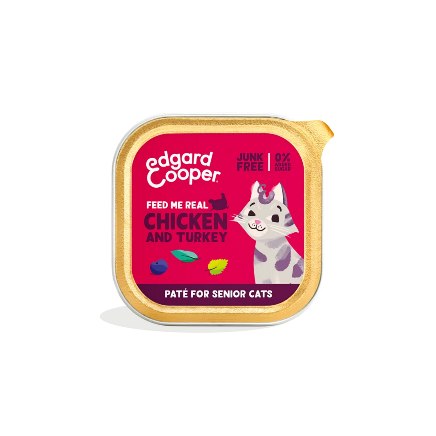 Chicken and Turkey paté for senior cats