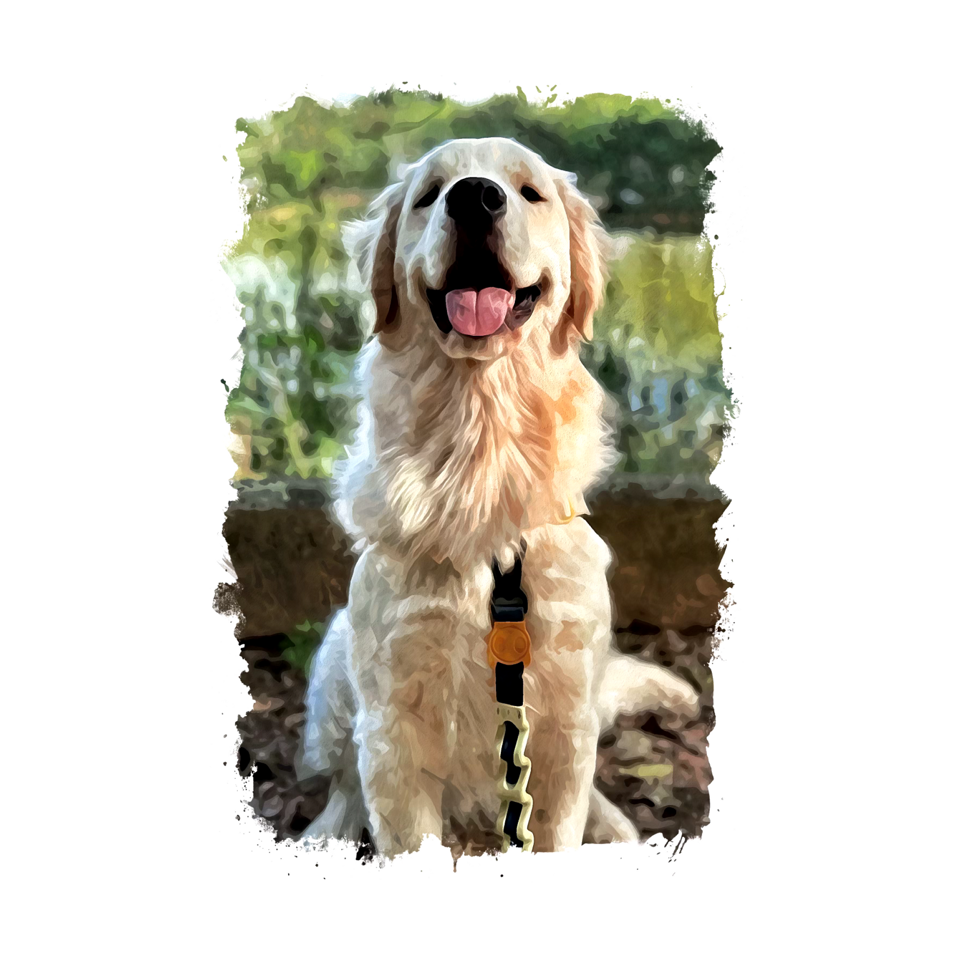 Watercolour Digital Print Dog Portrait