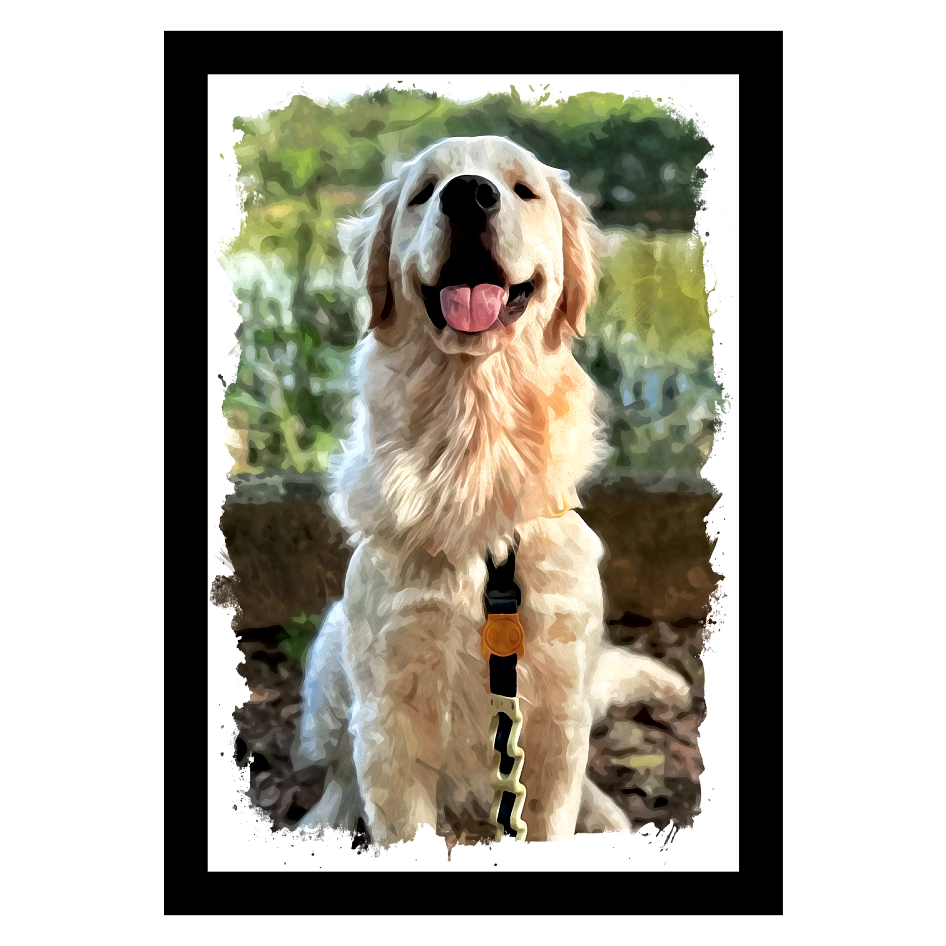 Watercolour Digital Print Dog Portrait